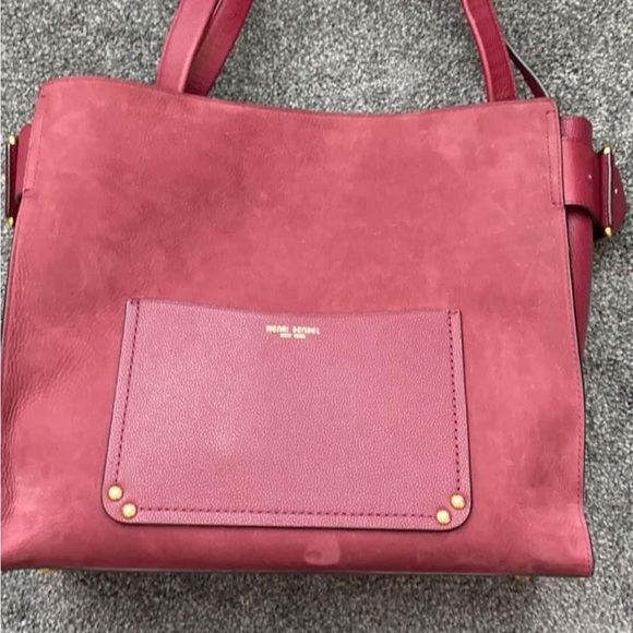 Henri Bendel Leather Trimmed Suede Tote - Picture 2 of 7